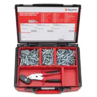 ORSY set metalnih tiplova za šuplje i pločaste materijale + kliješta Fotografija ORSY set metalnih tiplova za šuplje i pločaste materijale + kliješta